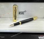 AAA Grade Copy Mont Blanc Muhammad Ali Gold/Black Fountain Pen